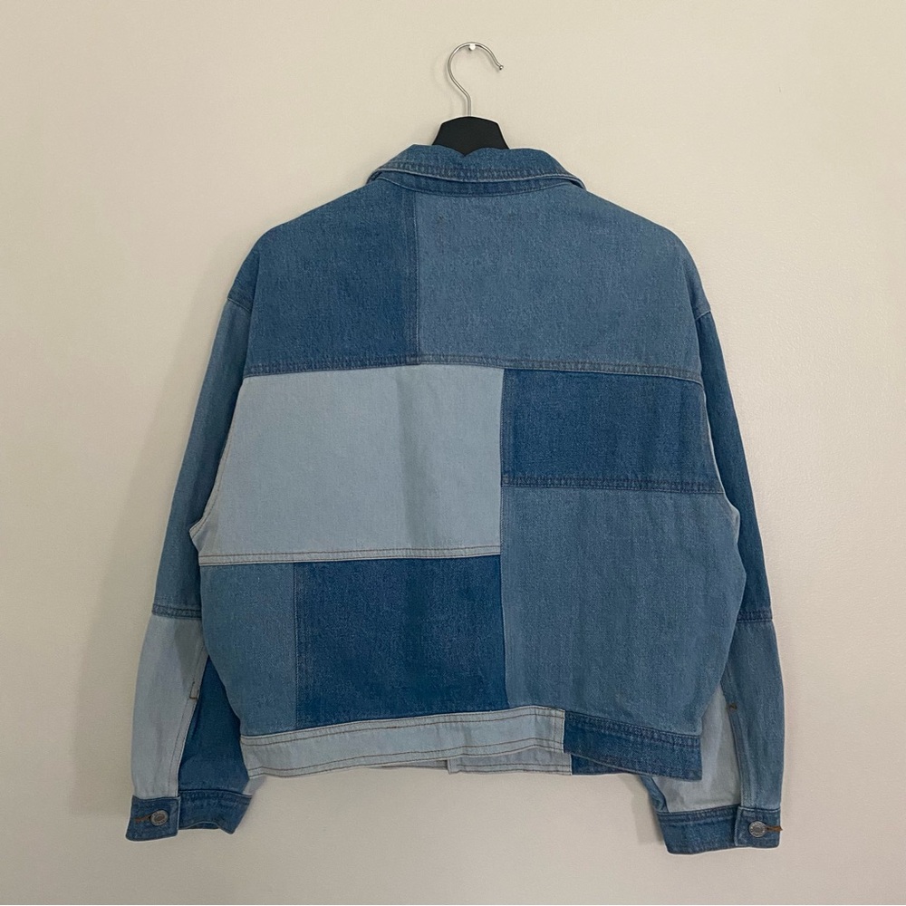 Signature Blue Patchwork Jean Jacket - image 6